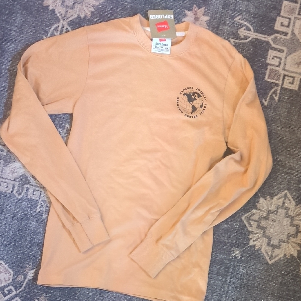 Express Peach Long Sleeve Shirt